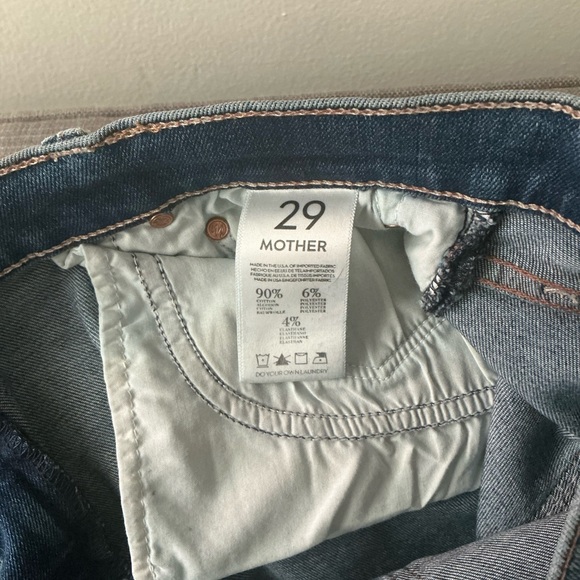 MOTHER Blue Skinny Jeans size 29 - Picture 4 of 6